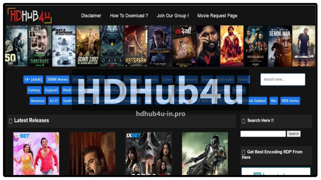 Hdhub4u 2024 Download & Watch Hollywood, Bollywood Movies